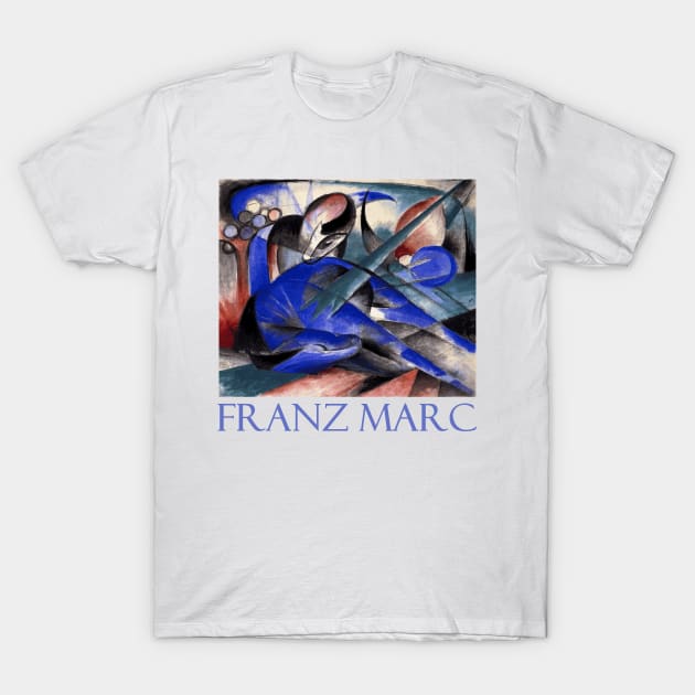 Dreaming Horses (1913) by Franz Marc T-Shirt by Naves